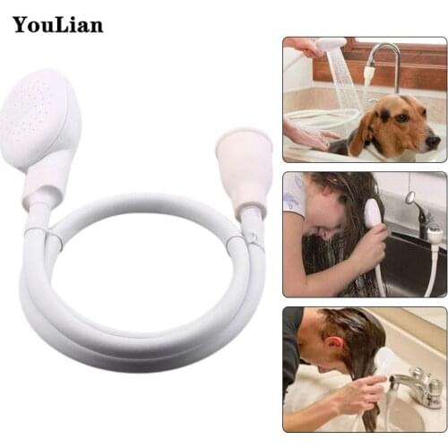 Pet Dog Cat Shower Head Tub Faucet Splash Handheld Bathroom Baby Tap Hose Spray Toilet Drains Strainer Water Shampoo Hair Tool