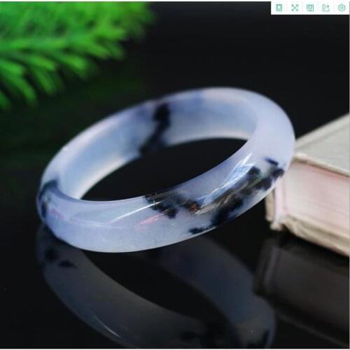 Natural jade bangles hand-carved flower jade bracelet women real hetian jade bracelets jade jewelry jadeite bangles