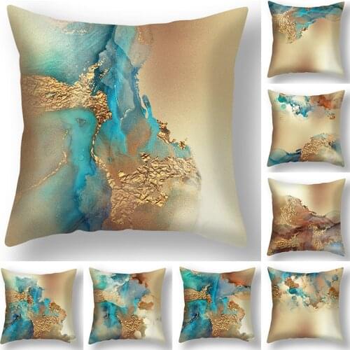 Nordic Geometric Abstract Simple Home Printing Cushion Cover Polyester Pillow Case Home Decorative Pillows Cover for Sofa Car