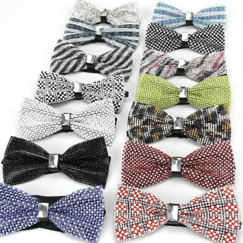 New Party Dot Diamond Bowtie Stripe Bow tie For Women Men Butterfly Ladies Bow knot Adult Bow Ties Cravat Wedding Luxury Bowtie