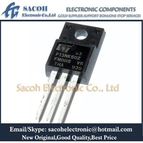 Free Shipping 10Pcs STF13NK50Z F13NK50Z or STP13NK50Z P13NK50Z STW13NK50Z W13NK50Z TO-220 13A 500V Power MOSFET