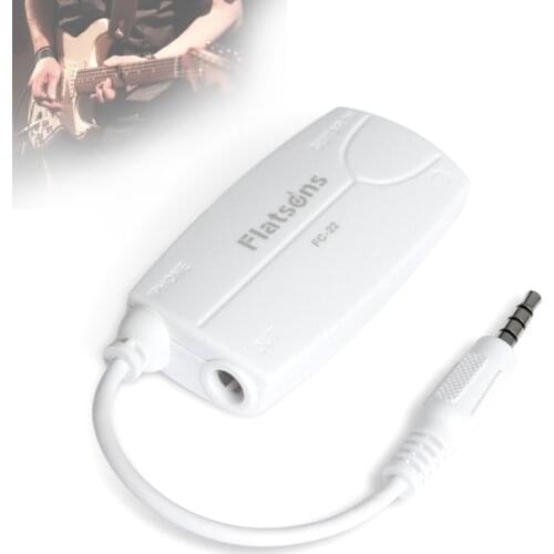 3.5mm Output Guitar Bass to Smartphone Effect Interface Connection Adapter Audio Connector Fit for guitar bass