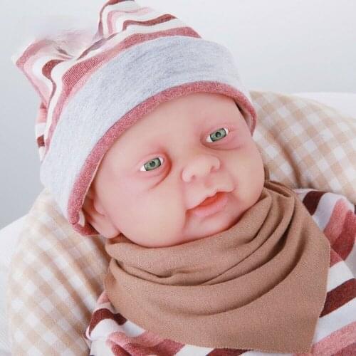 Realistic Baby Dolls Reborn Baby Dolls Full Body Silicone 18" Cute Full Body Silicone Reborn Baby Dolls Gift 3500g