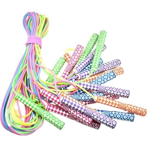 Adjustable professional rubber skipping rope, easy to carry fitness equipment, muscle training, family exercise, slim body