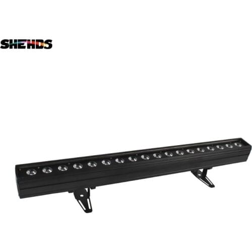 SHEHDS 18x18W RGBW 6IN1 Indoor Light Led Wall Light Wash Light DMX Led Bar DMX Line Bar Wash Stage Light For Dj Stage effect