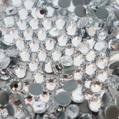 Crystal SS6-SS40 DMC HotFix Rhinestone Flatback Glass Iron-on Stone For Clothing garment shoes bags nail crafts Decoration