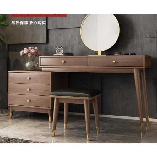 Dressing table and storage cabinet in one modern luxury bedroom computer makeup table
