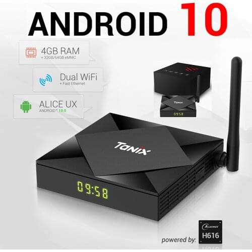Tanix TX6S TV BOX Android 10 Smart TV Box 4GB RAM 32GB ROM WiFi TVBox Allwinner H616 Quad Core Box 4K Media Player