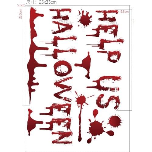 Halloween decoration Bat Spiderweb Wall Sticker Sticker Cobweb Shape Window Curtain terror Halloween Party Glass window stickers