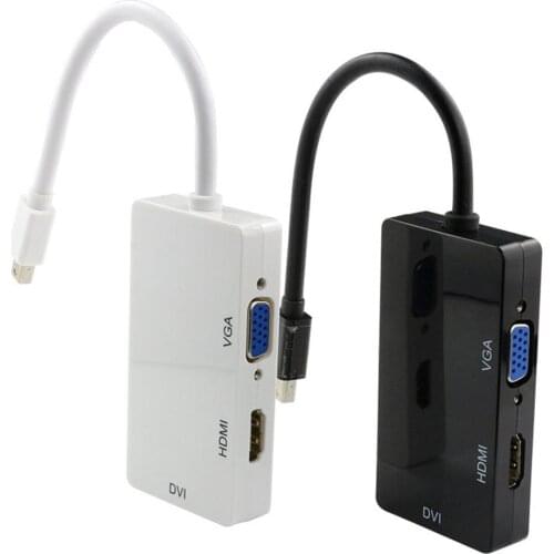 Smart Converter, Three-In-One Mini DisplayPort Adapter, Cable Length 23cm, Input Adapter, Used To Connect Computer TV Converter