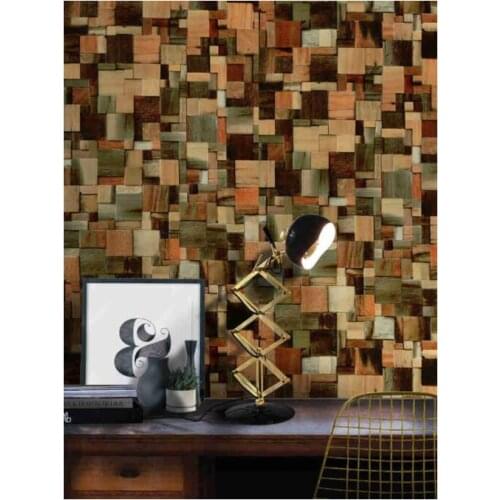 Multi Color Vinyl Self Adhesive Wall Paper Wood Pattern Wallpaper Peel And Stick Design For Walls Bathroom Bedroom Home Decor