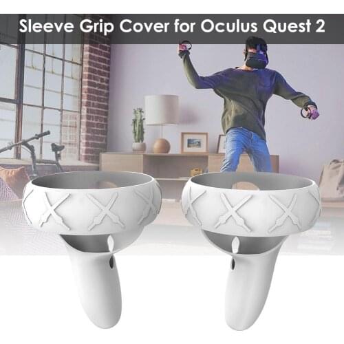 Protective Cover For Touch Controller Grip For Oculus Quest 2, Silicone Protective Cover Shock-resistant Dust-proof Grip Protect