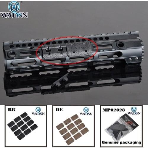 WADSN 12pcs/1set Airsoft M-LOK Type 2 Rail Covers M lok Handguard Weaver 20mm Picatinny Rail Cover