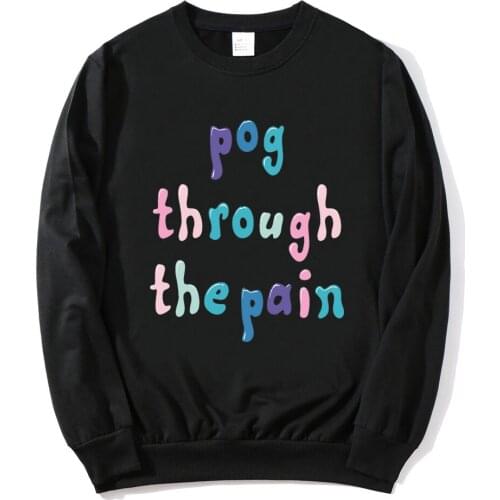 2021 Anime Sportswear Tommyinnit Pog Through The Pain Print High Quality Oversize Men Long Sleeve Sweatshirt All-match Clothes