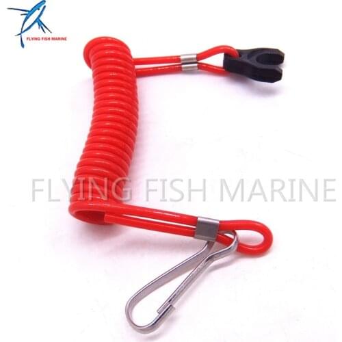353068210 353-06821-0 353068210M Kill Stop Switch Safety Lanyard Cord For Tohatsu Nissan Outboard Motor