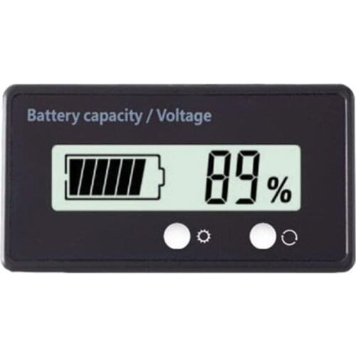 12V/24V/36V/48V LCD Acid Lead Lithium Battery Capacity Indicator Voltmeter Voltage Electric Motorcycle Scooter Battery Testers