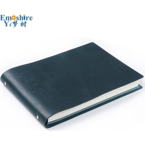 First Layer Cowhide A4 Handmade Sketchbook Notebook Memo A5 PU Pad Notepad Travel Souvenirs Book Stationery N307