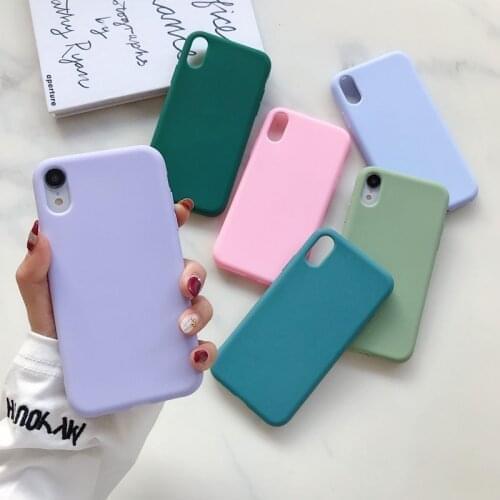 Candy Color Case for Xiaomi Mi A2 Lite A1 A2 A3 Mi 8 Mi9 SE Xiaomi Mi 5 6 8 9 10 lite Play MiX 2 2S MAX 3 Note 3 silicone Case