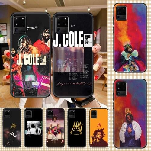 Rapper J Cole Phone case For Samsung Galaxy Note 4 8 9 10 20 S8 S9 S10 S10E S20 Plus UITRA Ultra black fashion back pretty funda