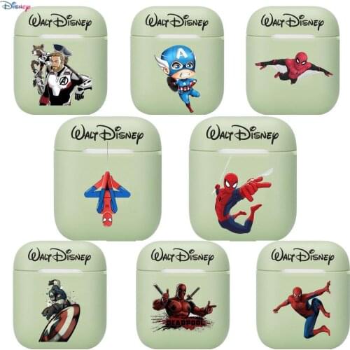 2021 Disney Genuine Iron Man Soft Silicone Cases For Apple Airpods 1/2 Protective Case Bluetooth Wireless Earphone Cover For App