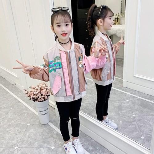 Girls Babys Kids Coat Jacket Outwear 2021 Hooded Spring Autumn Overcoat Top Sport Zipper Princess Toddler Childrens Clothing