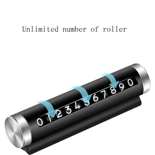Temporary Parking Card Phone Number Holder New roller Number Design Telephone Number Plate Emergency Contact Trouble Saver
