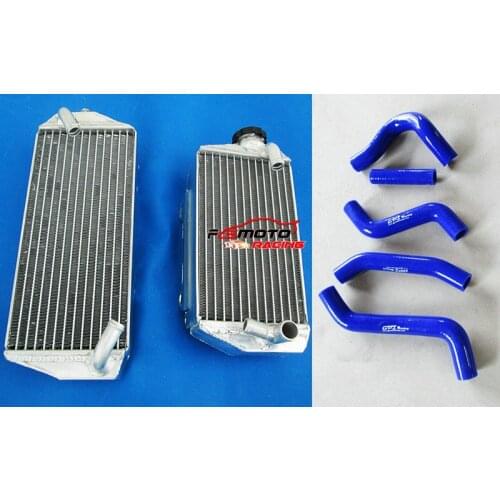 L&R Aluminum Radiator For Suzuki RMZ450 RMZ 450 + Silicone Hose For RMZ-450 2007