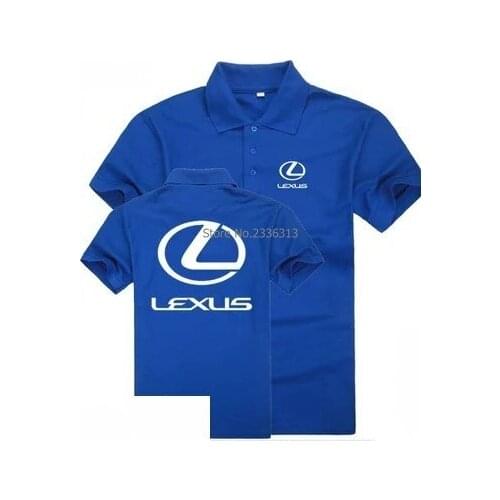 Summer solid colour for male Lexus polo shirt cotton short-sleeved polos shirts car 4S shop customer clothes