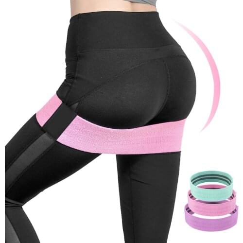 Non Slip Resistance Hip Bands,Fabric Hip Bands Booty Fitness Bands Exercise Loop Bands-for Fitness, Glute or Squat Workout