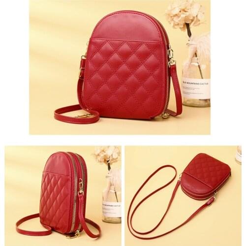 New messenger bag Korean version of the small round bag ladies shoulder bag mobile phone bag card bag coin purse lipstick bag