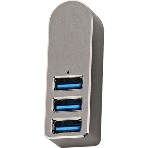 New Aluminum Alloy Rotatable 4 Ports USB 3.0 Hub High Speed Splitter for PC Laptop USB Hub