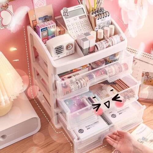 Makeup Organizer Cosmetic Storage Box Jewelry Container Make Up Diaplay Case Makeup Brush Holder Organizer Box Desktop Drawer