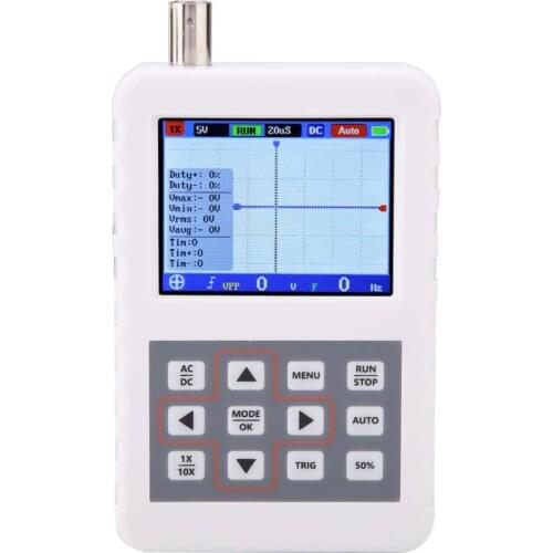 Portable Handheld LCD Digital Oscilloscope 16M Storage 5MHz Bandwidth 20MS/s Sampling 5MHz Oscilloscope Lab Meter