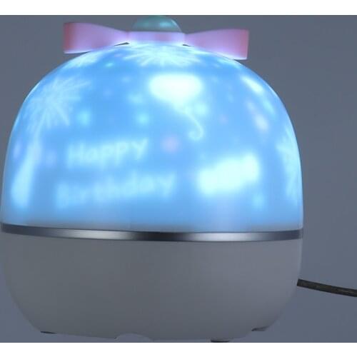 Mayitr 360 Degree Rotating Starry Sky LED Projector Night Light 3 Modes with 6 Film LED Lamp Projector Lamp Night Light Moon