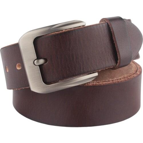 Punk natural skin jeans belt men luxury soft genuine leather strap designer belts genuine leather belt men soft waiststrap
