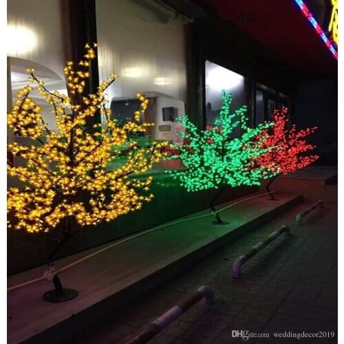 Christmas LED Cherry Blossom Tree Light 1.5M 1.2M Tree Lights Fairy Lights Landscape Outdoor Lighting for Holiday Wedding Deco