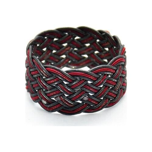 1000 Sterling Kazaziye Hand Knitting Silver Ring