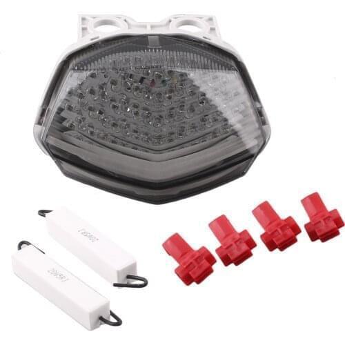 E-Mark Motorcycle Rear Tail Brake Light Integrated LED Turn Signals Lamp For KAWASAKI EX250 NINJA 250R 2008 2009 2010 2011