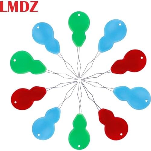 LMDZ 10/50PCS Threader Needle Sewing Stitch Bow Wire Needle Threader Insertion Tool Hand Craft Sewing Machines Accessories