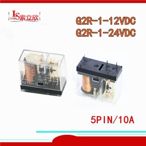 10PCS/lot 100%Original New Relay G2R-1-12VDC G2R-1-24VDC G2R-1 12V 24V G2R 1 5PIN 10A 1 on 1 off