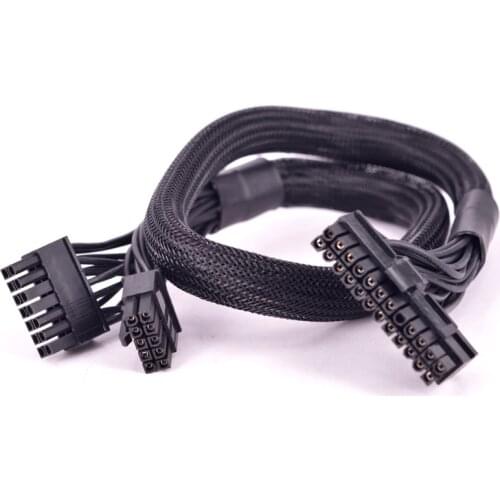 18+10Pin to 24 Pin ATX Power Supply Cable 20+4 Pin PSU Motherboard Sleeve for EVGA SuperNOVA 1600W G2 P2 T2