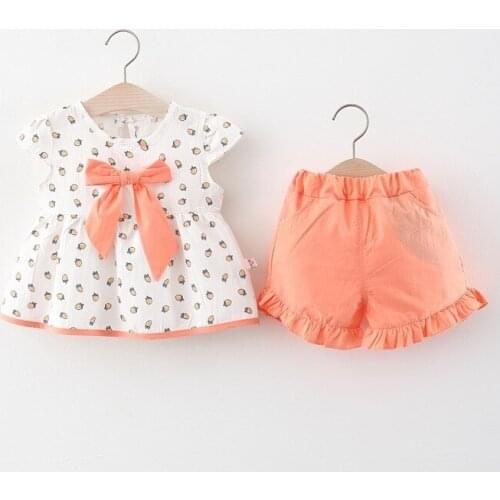 4 Sets/Lot) 2021 New Arrival Girls Summer Clothing Set 043001
