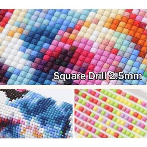 DIY Resin Square Drills Round Drills DIY Diamond Painting Embroidery Rhinestone Colorful Mosaic Stone Handcrafts Gift