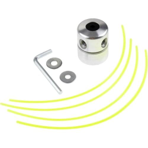 NEW Aluminum Grass Trimmer Head with 4 Lines Brush Cutter Head Lawn Mower Accessories Cutting Line Head for Strimmer Replacement