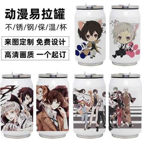 Anime Bungou Stray Dogs Stainless Steel Thermos Cup Cosplay Vacuum Cup Toy Gifts 350ml