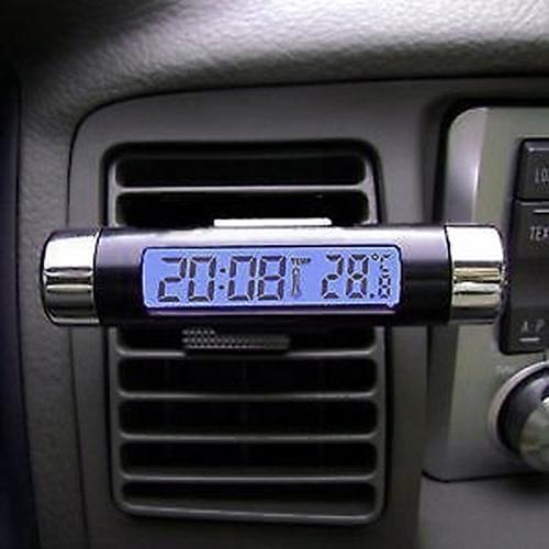 LCD Car Thermometer Automotive Digital Clock Electronic Backlight Display car accessories interior 2020