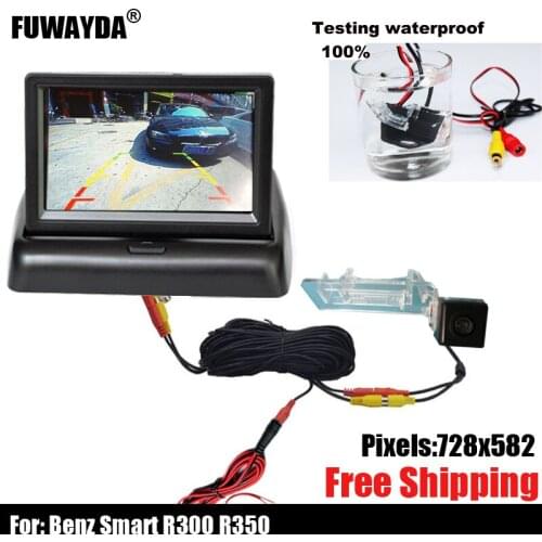 Free shipping!!! SONY CCD SENSOR CHIP SPECIAL CAR REAR VIEW REVERSE BACKUP PARKING SAFETY CAMERA For Mercedes-Benz Smart