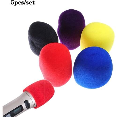 Hot 5 Colors Wireless Handheld Stage Microphone Windscreen Foam Mic Cover Karaoke DJ Microfone Sponge Filter Wind Shield