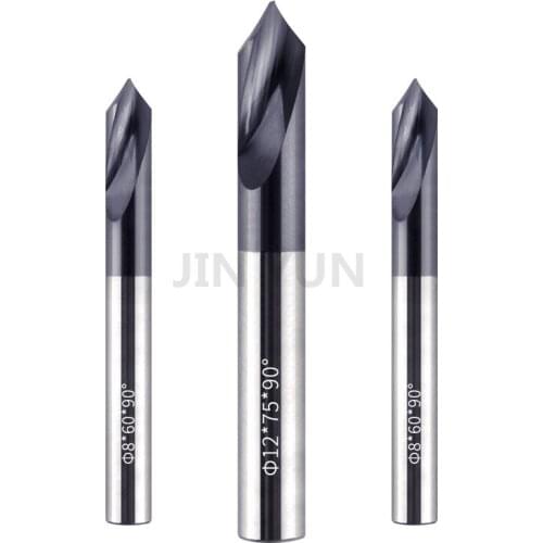Tungsten Steel Fixed Point Drill Center Drill 90° CNC Centering Drill Bit Chamfering Tool Positioning Drill Point Drill