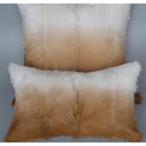 Natural Goat Fur Pillow Case Real Kid Skin Fur Cushion Cover Lamb Fur Homes Pillow Cover MS.Softex Luxury Fur Cushion